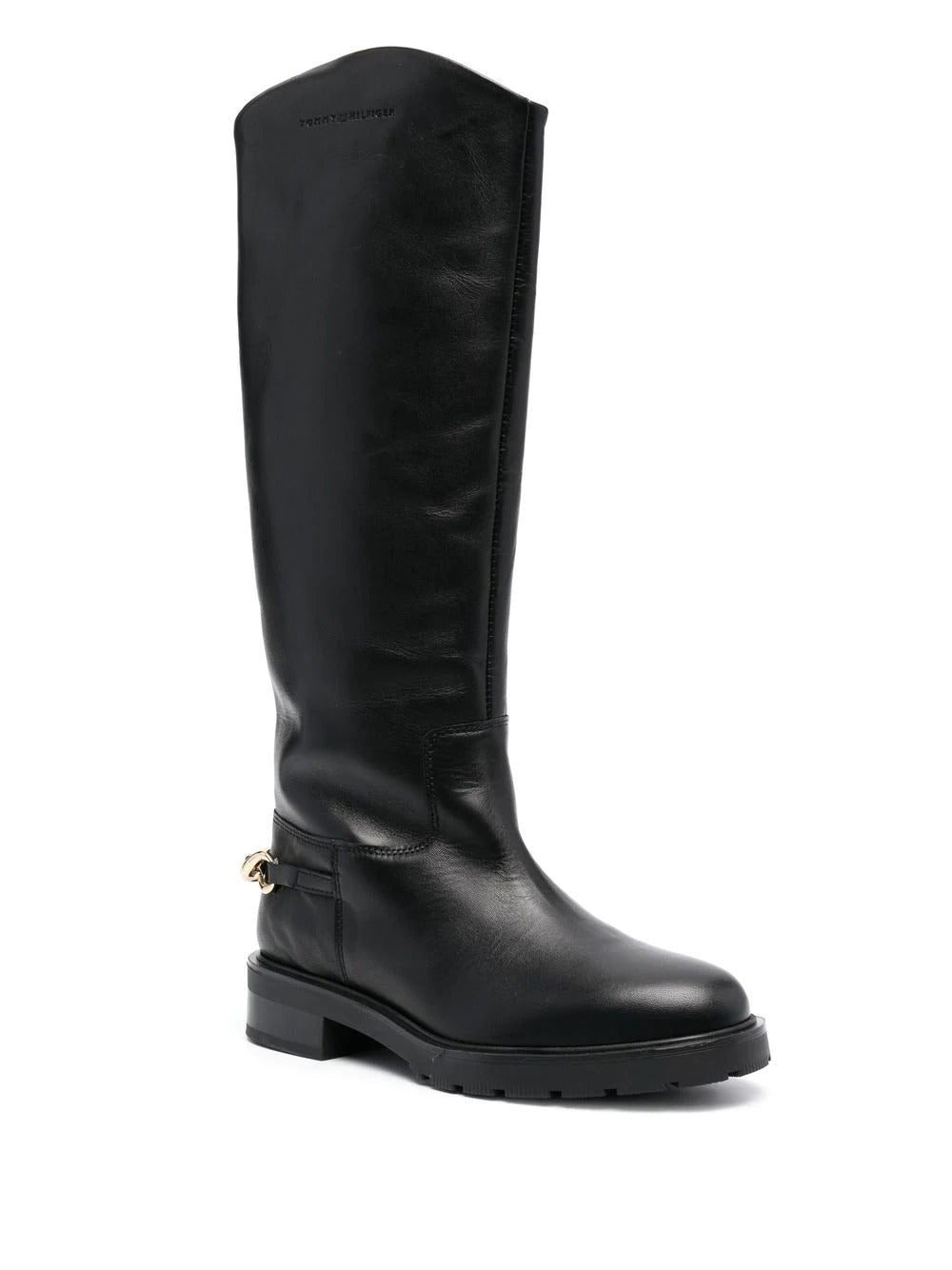 Twist-chain long boots