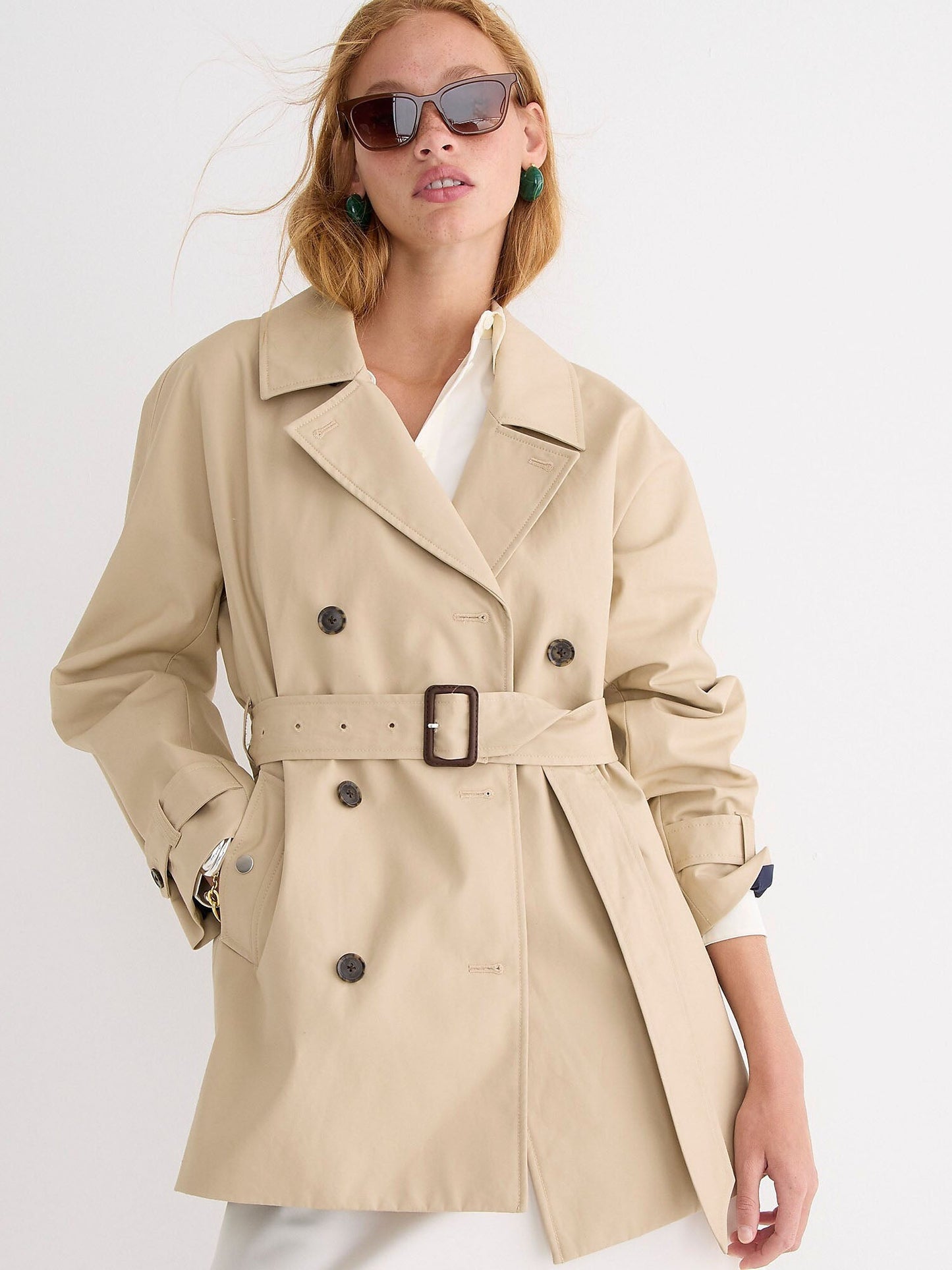 Smak Parlour Short trench coat Yellow