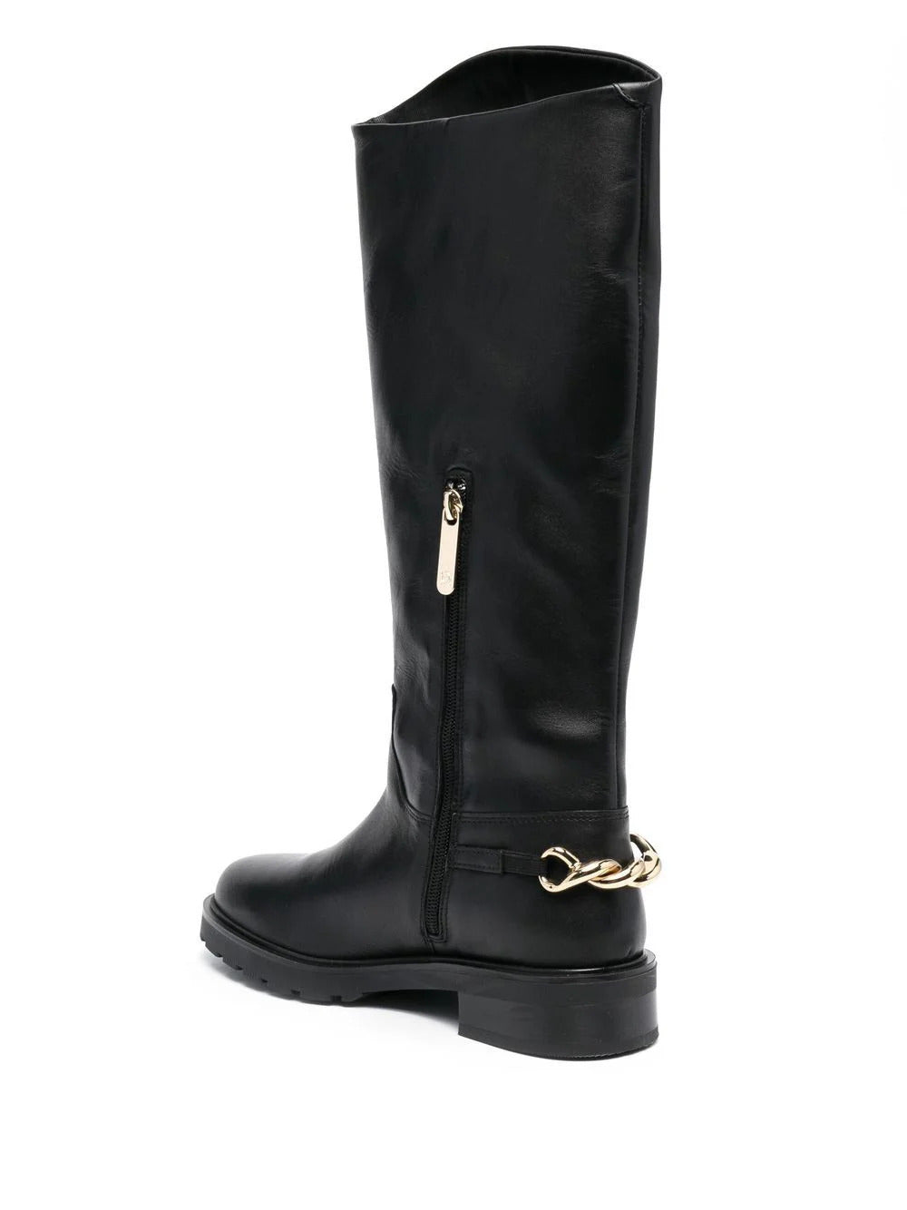 Twist-chain long boots