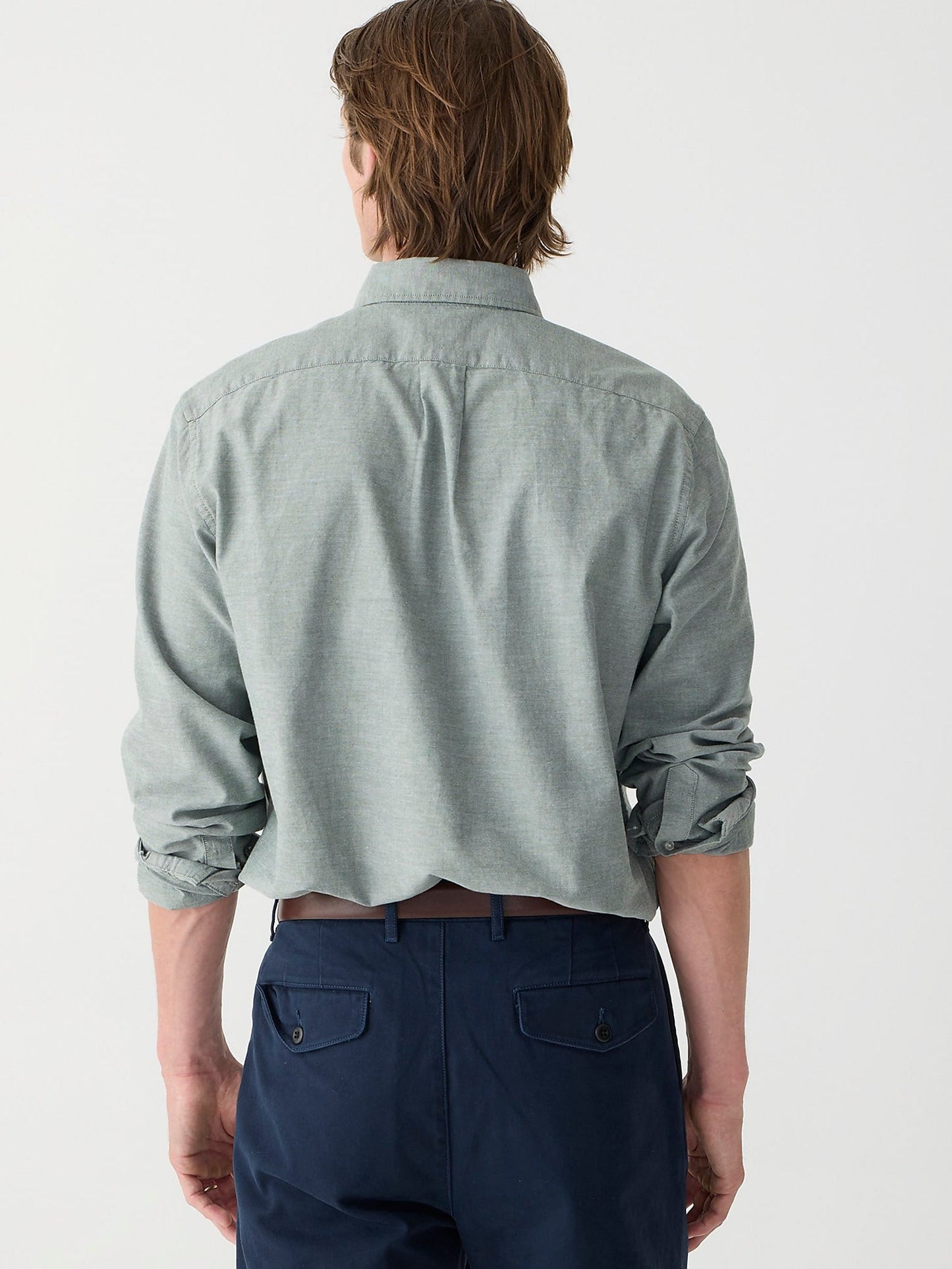 Broken-in organic cotton oxford shirt 6