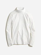 Tissue turtleneck in white Womens