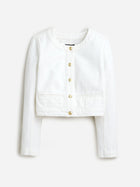 Louisa lady jacket in white denim